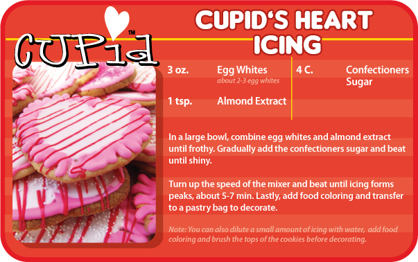 Cupid's Heart Cookies Icing Recipe