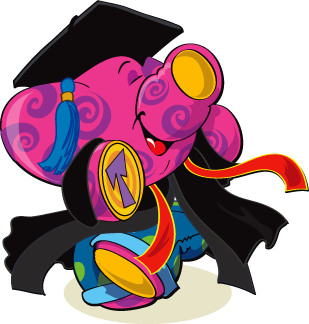 spiral in education graduation robe